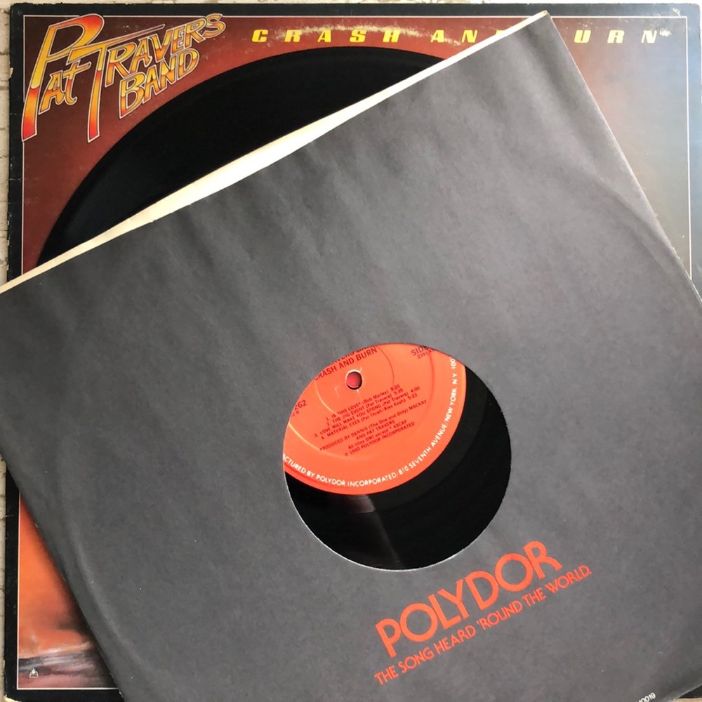 Pat Travers Band Crash And Burn Vinyl Lp '80